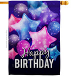 Happy Birthday Balloon - Party & Celebration Special Occasion Vertical Impressions Decorative Flags HG137180 Made In USA