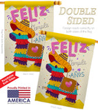 Feliz Cumpleaños - Party & Celebration Special Occasion Vertical Impressions Decorative Flags HG137194 Made In USA