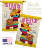 Feliz Cumpleaños - Party & Celebration Special Occasion Vertical Impressions Decorative Flags HG137194 Made In USA