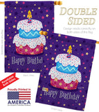 Celerate Birthday - Party & Celebration Special Occasion Vertical Impressions Decorative Flags HG137417 Made In USA