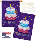 Celerate Birthday - Party & Celebration Special Occasion Vertical Impressions Decorative Flags HG137417 Made In USA