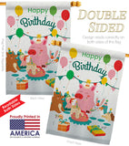 Let Celebrate Birthday - Party & Celebration Special Occasion Vertical Impressions Decorative Flags HG137554 Made In USA