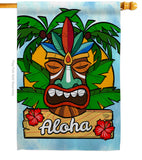 Luau Party - Party & Celebration Special Occasion Vertical Impressions Decorative Flags HG192071 Made In USA