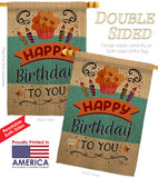 Birthday to You - Party & Celebration Special Occasion Vertical Impressions Decorative Flags HG192197 Made In USA