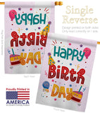 Cute Birthday - Party & Celebration Special Occasion Vertical Impressions Decorative Flags HG192209 Made In USA