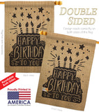 Happy Birthday to You - Party & Celebration Special Occasion Vertical Impressions Decorative Flags HG192223 Made In USA