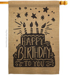 Happy Birthday to You - Party & Celebration Special Occasion Vertical Impressions Decorative Flags HG192223 Made In USA