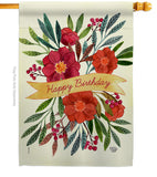 Happy Birthday - Party & Celebration Special Occasion Vertical Impressions Decorative Flags HG192449 Made In USA