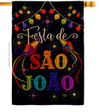 Festa de São João - Party & Celebration Special Occasion Vertical Impressions Decorative Flags HG192578 Made In USA