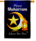 Happy Muharram - Party & Celebration Special Occasion Vertical Impressions Decorative Flags HG192588 Made In USA