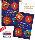 Rakhi Purnima - Party & Celebration Special Occasion Vertical Impressions Decorative Flags HG192629 Made In USA