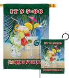 It's 5 Somewhere Party - Party & Celebration Special Occasion Vertical Impressions Decorative Flags HG115070 Made In USA