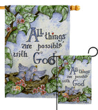 All Things Are Possible With God - Impressions Decorative Garden Flag G165110-BO