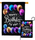 Hooray Birthday - Party & Celebration Special Occasion Vertical Impressions Decorative Flags HG115164 Made In USA