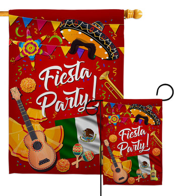 Fiesta Party - Party & Celebration Special Occasion Vertical Impressions Decorative Flags HG115176 Made In USA