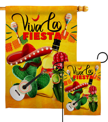 Fiesta Fun - Party & Celebration Special Occasion Vertical Impressions Decorative Flags HG115249 Made In USA