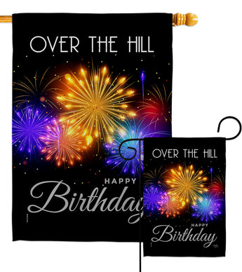 Over The Hill - Party & Celebration Special Occasion Vertical Impressions Decorative Flags HG115259 Made In USA