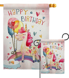 Unicorn Birthday - Party & Celebration Special Occasion Vertical Impressions Decorative Flags HG137163 Made In USA