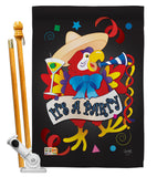 It's a Party Parrot - Party & Celebration Special Occasion Vertical Impressions Decorative Flags HG115040 Made In USA