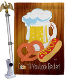 Drink 'Til You Look Better - Party & Celebration Special Occasion Vertical Impressions Decorative Flags HG115065 Made In USA