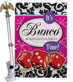 It's Bunco Time! - Party & Celebration Special Occasion Vertical Impressions Decorative Flags HG115098 Made In USA