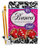 It's Bunco Time! - Party & Celebration Special Occasion Vertical Impressions Decorative Flags HG115098 Made In USA