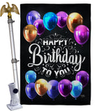 Hooray Birthday - Party & Celebration Special Occasion Vertical Impressions Decorative Flags HG115164 Made In USA