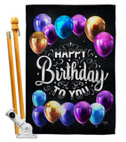 Hooray Birthday - Party & Celebration Special Occasion Vertical Impressions Decorative Flags HG115164 Made In USA