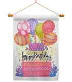 Happy Birthday Balloon - Party & Celebration Special Occasion Vertical Impressions Decorative Flags HG115182 Made In USA