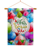 Celebrate Birthday - Party & Celebration Special Occasion Vertical Impressions Decorative Flags HG137081 Made In USA