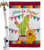 Viva La Fiesta - Party & Celebration Special Occasion Vertical Impressions Decorative Flags HG137112 Made In USA