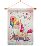 Unicorn Birthday - Party & Celebration Special Occasion Vertical Impressions Decorative Flags HG137163 Made In USA