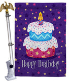 Celerate Birthday - Party & Celebration Special Occasion Vertical Impressions Decorative Flags HG137417 Made In USA