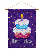 Celerate Birthday - Party & Celebration Special Occasion Vertical Impressions Decorative Flags HG137417 Made In USA