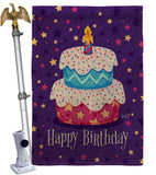 Celerate Birthday - Party & Celebration Special Occasion Vertical Impressions Decorative Flags HG137417 Made In USA