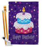 Celerate Birthday - Party & Celebration Special Occasion Vertical Impressions Decorative Flags HG137417 Made In USA