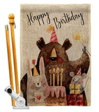 Let Celebrate Birthday - Party & Celebration Special Occasion Vertical Impressions Decorative Flags HG137503 Made In USA