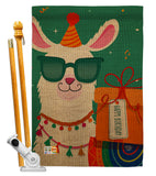 Cool Llamas Birthday - Party & Celebration Special Occasion Vertical Impressions Decorative Flags HG192186 Made In USA