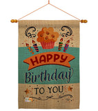 Birthday to You - Party & Celebration Special Occasion Vertical Impressions Decorative Flags HG192197 Made In USA