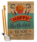 Birthday to You - Party & Celebration Special Occasion Vertical Impressions Decorative Flags HG192197 Made In USA