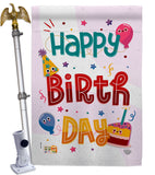 Cute Birthday - Party & Celebration Special Occasion Vertical Impressions Decorative Flags HG192209 Made In USA