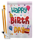 Cute Birthday - Party & Celebration Special Occasion Vertical Impressions Decorative Flags HG192209 Made In USA