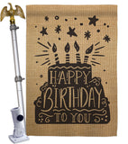 Happy Birthday to You - Party & Celebration Special Occasion Vertical Impressions Decorative Flags HG192223 Made In USA