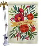 Happy Birthday - Party & Celebration Special Occasion Vertical Impressions Decorative Flags HG192449 Made In USA