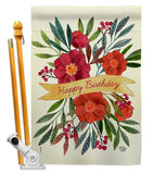 Happy Birthday - Party & Celebration Special Occasion Vertical Impressions Decorative Flags HG192449 Made In USA