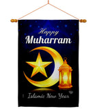 Happy Muharram - Party & Celebration Special Occasion Vertical Impressions Decorative Flags HG192588 Made In USA