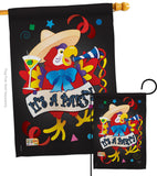 It's a Party Parrot - Party & Celebration Special Occasion Vertical Impressions Decorative Flags HG115040 Made In USA