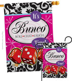 It's Bunco Time! - Party & Celebration Special Occasion Vertical Impressions Decorative Flags HG115098 Made In USA