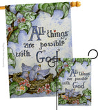 All Things Are Possible With God - Impressions Decorative Garden Flag G165110-BO