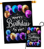 Hooray Birthday - Party & Celebration Special Occasion Vertical Impressions Decorative Flags HG115164 Made In USA